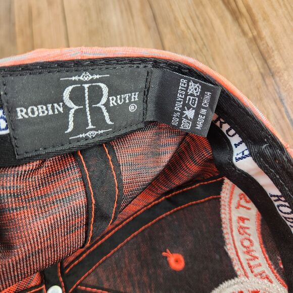 Robin Ruth Alaska AK Land of the Midnight Sun Strapback Hat Cap Pink Gray Womens - Picture 10 of 10